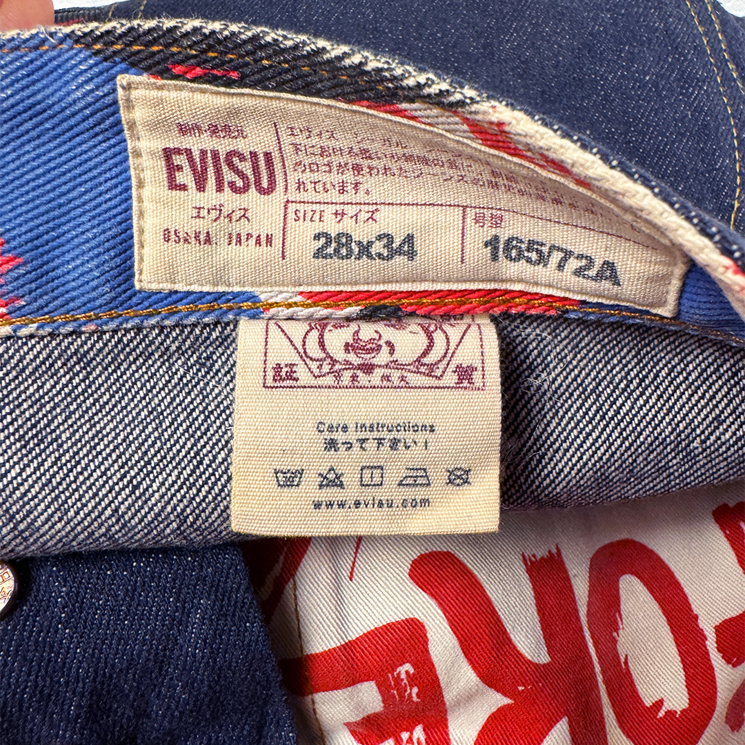 Evisu Paint Splatter Daicock Denim Pants (28x34)