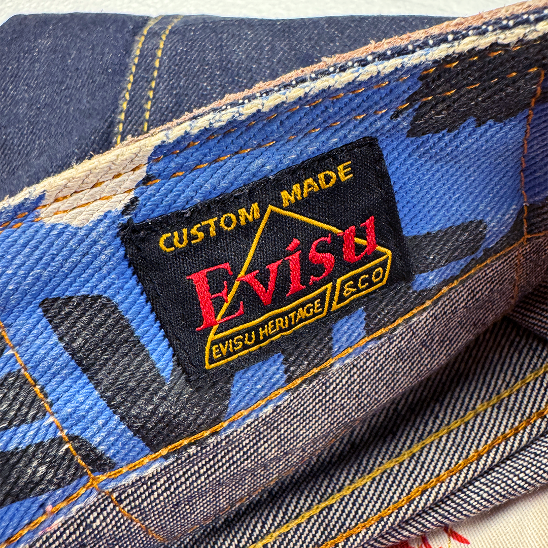 Evisu Paint Splatter Daicock Denim Pants (28x34)
