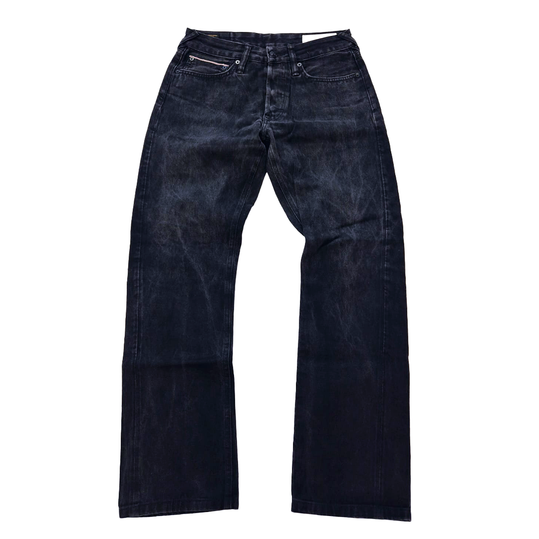 Evisu Daicock Embroidery Flower Black Denim Pants (30x34)