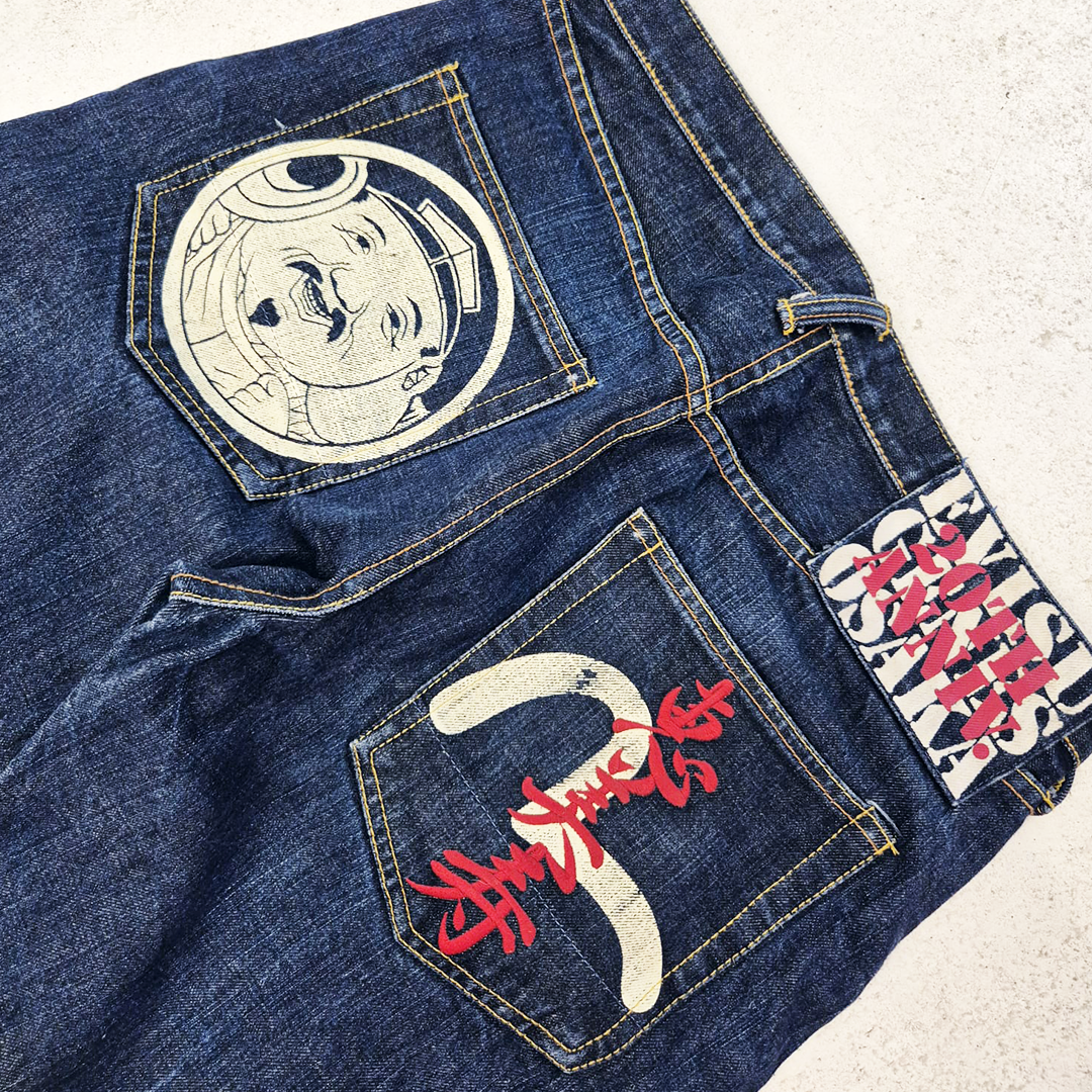 Evisu Seagull Godhead Denim Pants (34)
