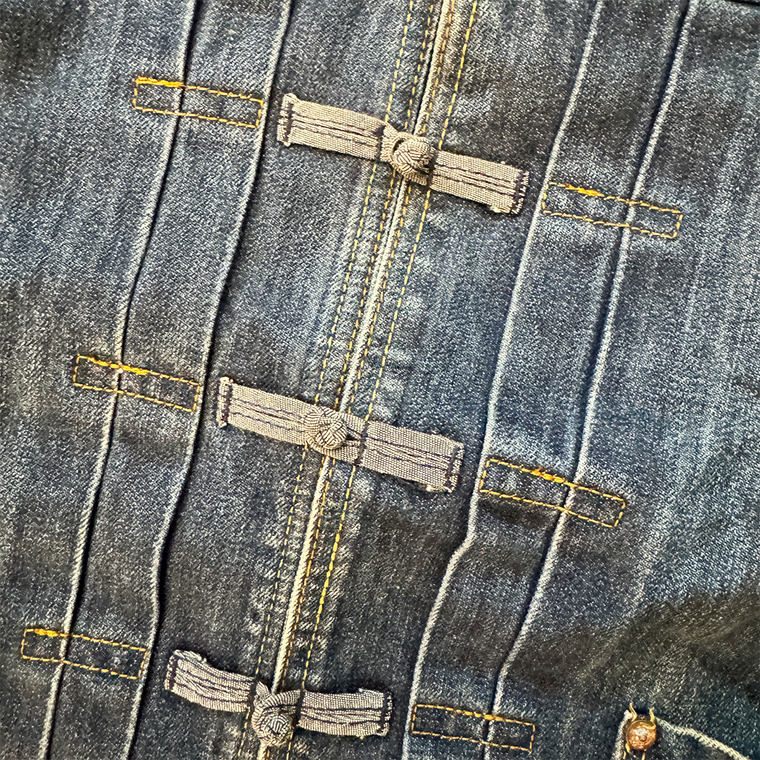 Evisu Denim Chinese Denim Jacket (XL)