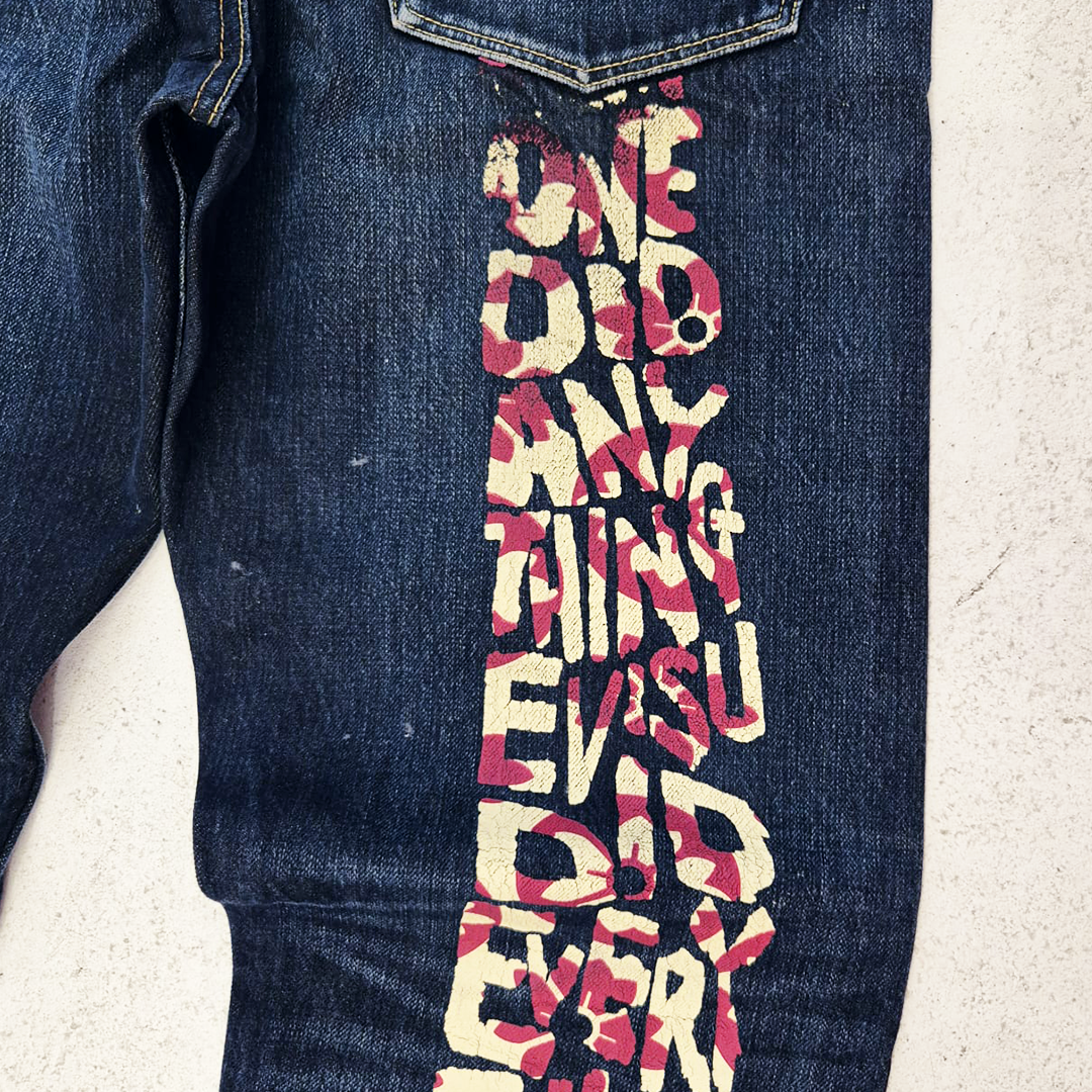 Evisu Daicock Letters Denim Pants (32x34)
