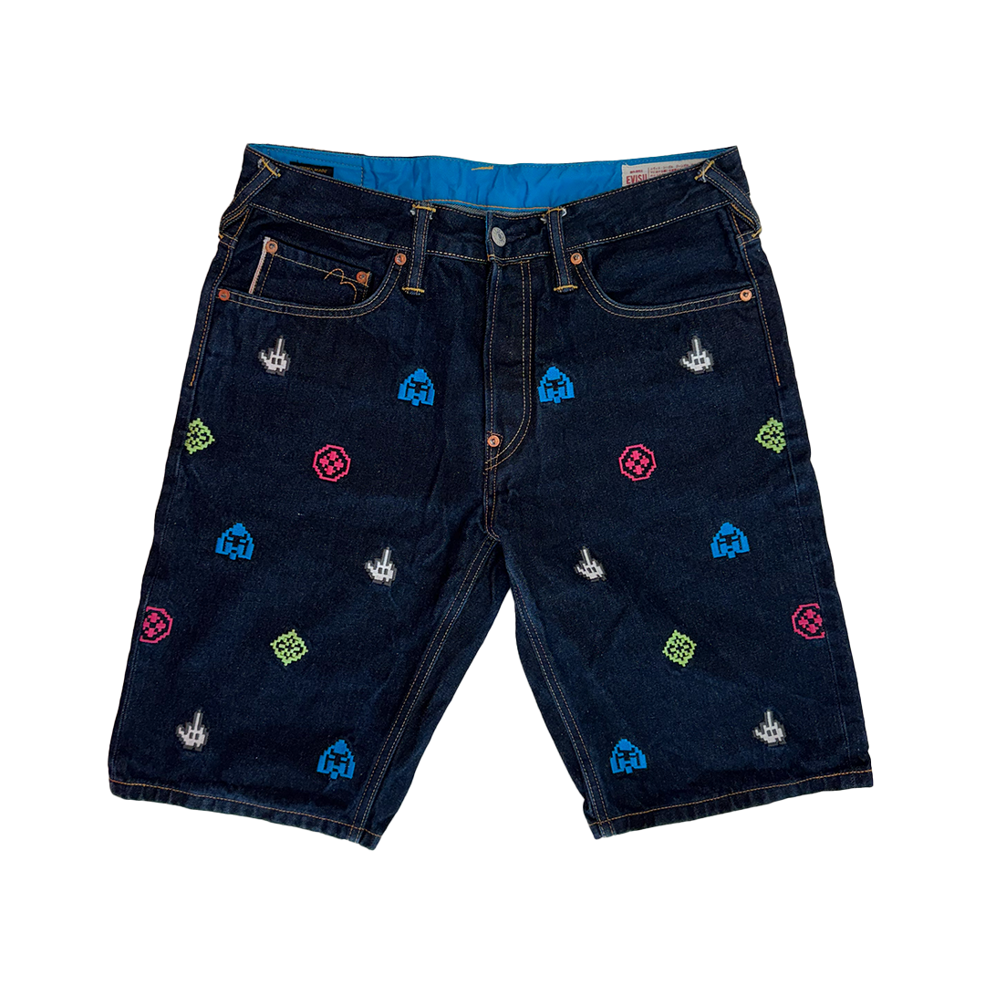 Evisu Pixel Embroidery Short (32)
