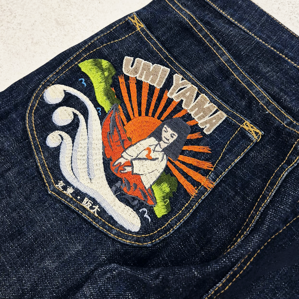 Evisu Umi Yami Denim Pants (32)
