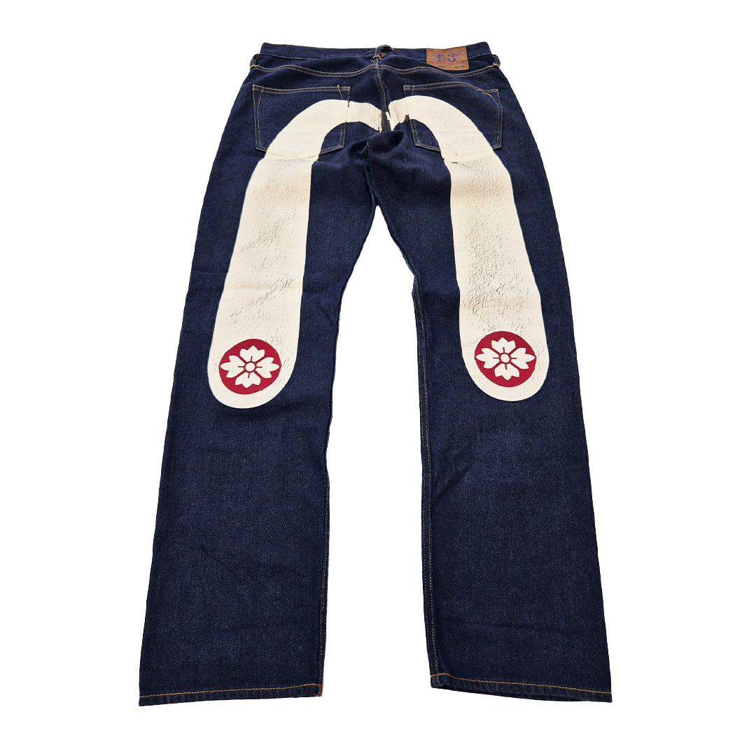 Evisu White Daicock Denim Pants (34x34)