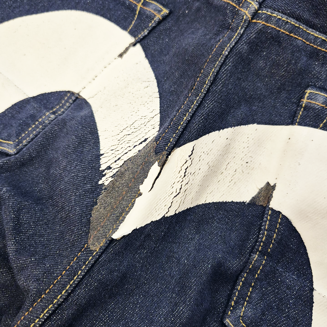 Evisu White Daicock Denim Pants (34x34)