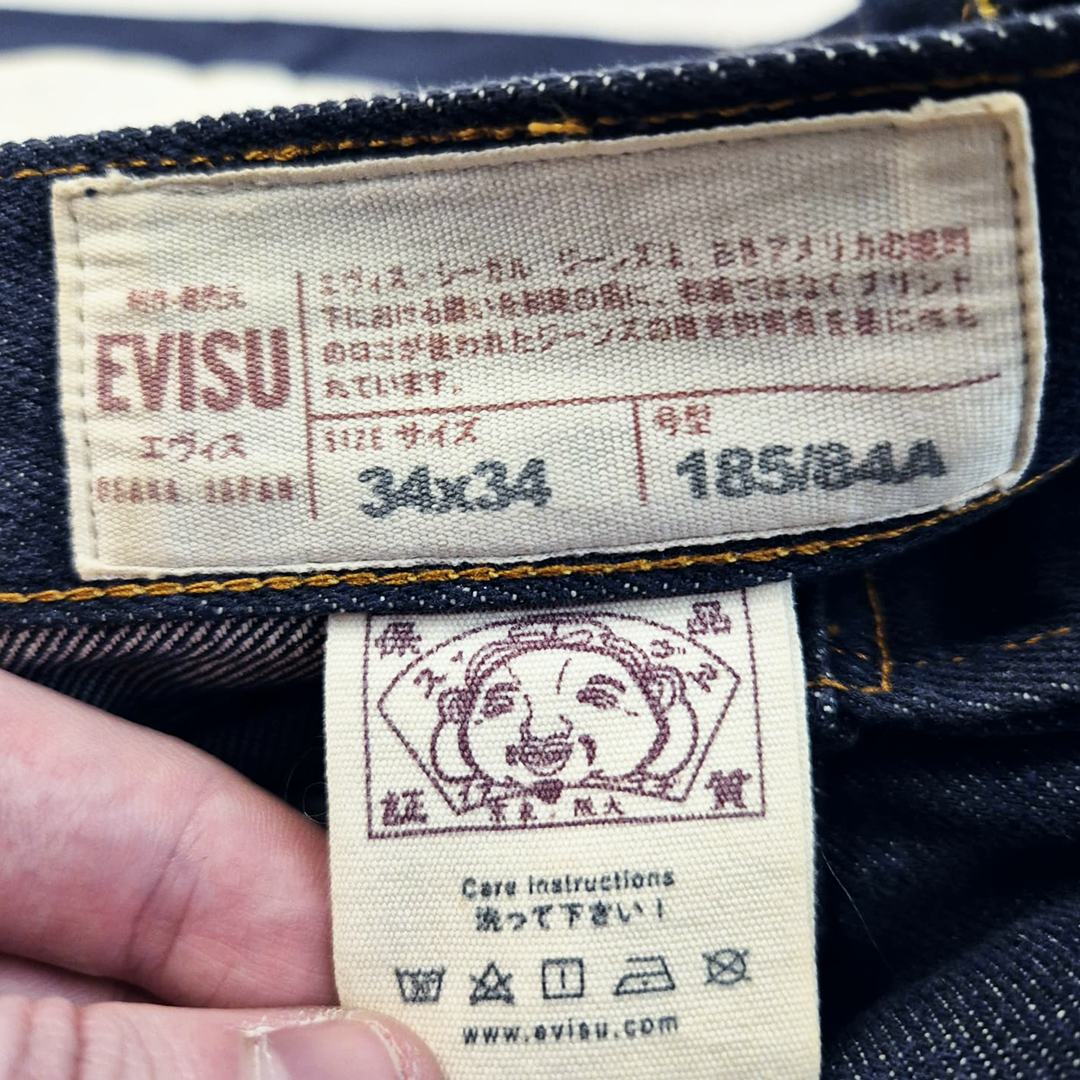 Evisu White Daicock Denim Pants (34x34)
