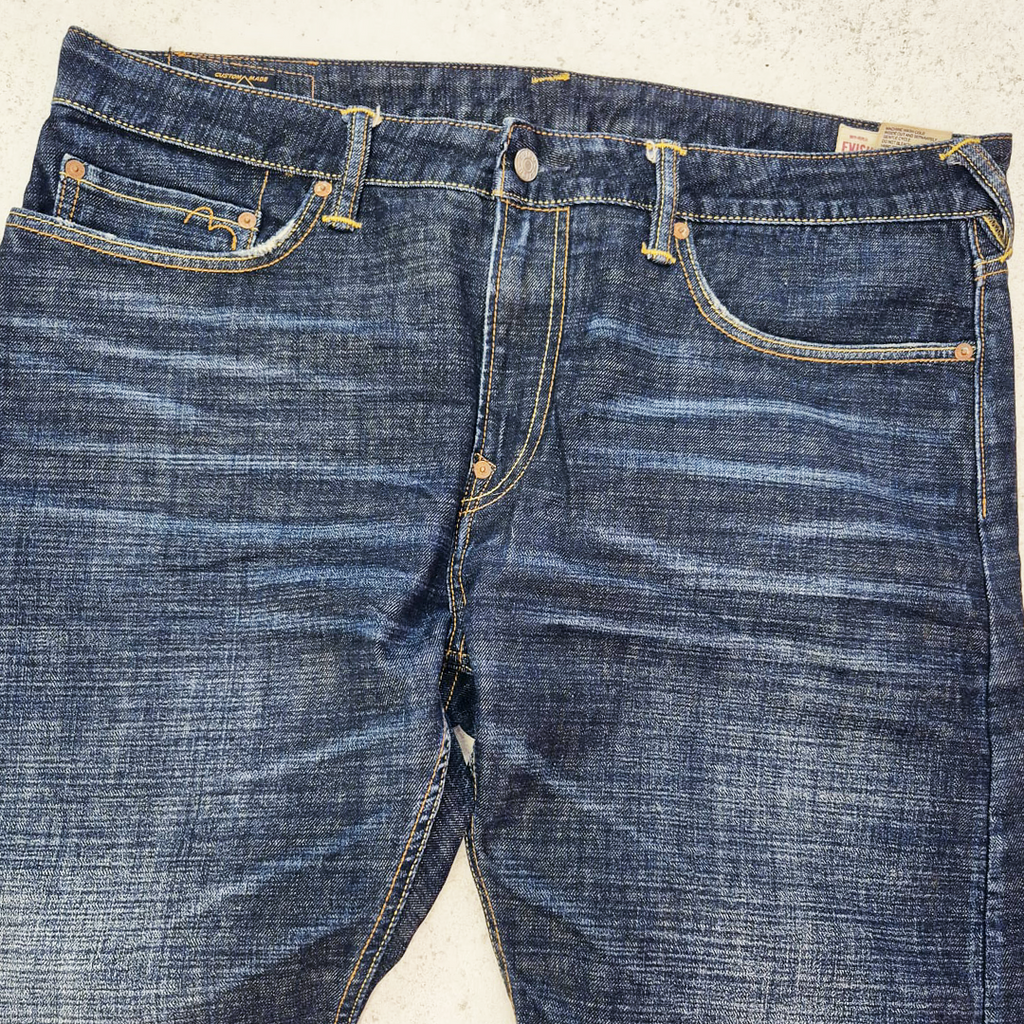 Evisu Yellow Daicock Everybody Talkin About Denim Pants (40)