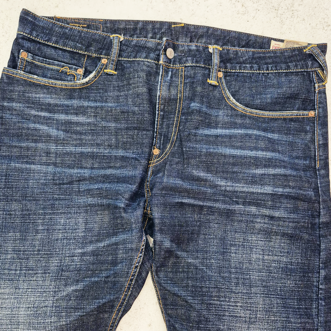 Evisu Yellow Daicock Everybody Talkin About Denim Pants (40)