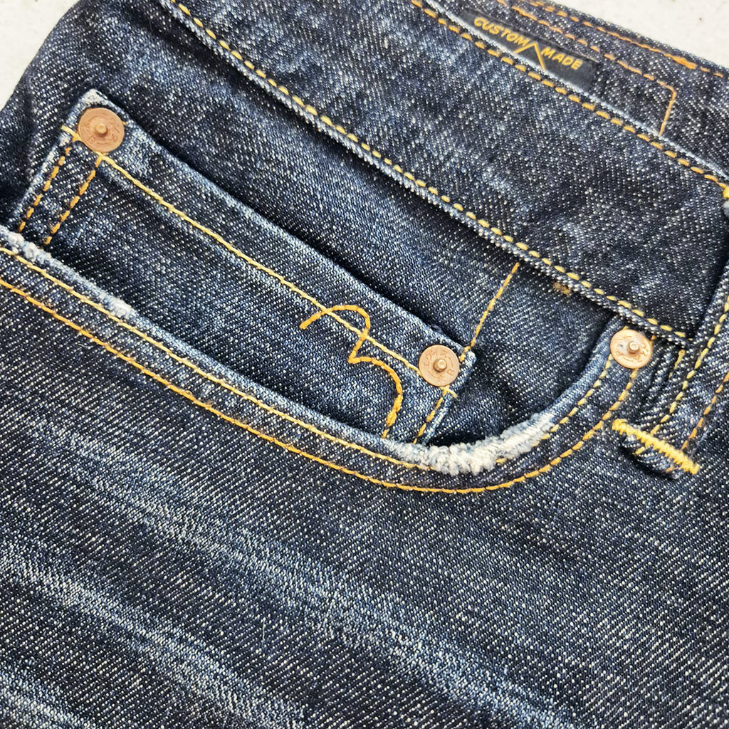 Evisu Yellow Daicock Everybody Talkin About Denim Pants (40)