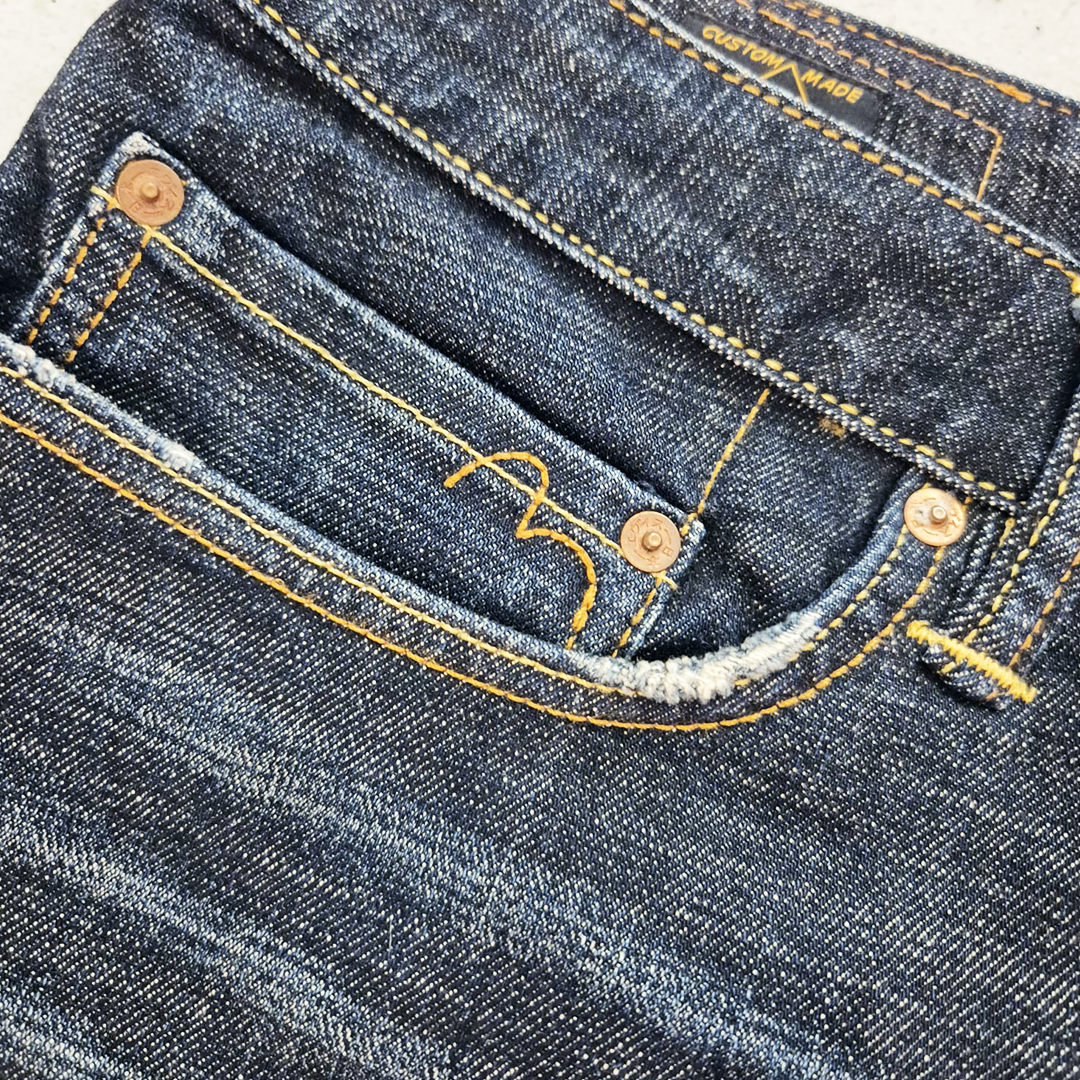 Evisu Yellow Daicock Everybody Talkin About Denim Pants (40)