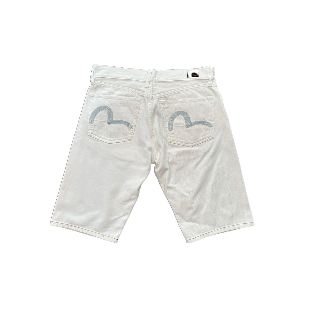 Evisu White Short (32)