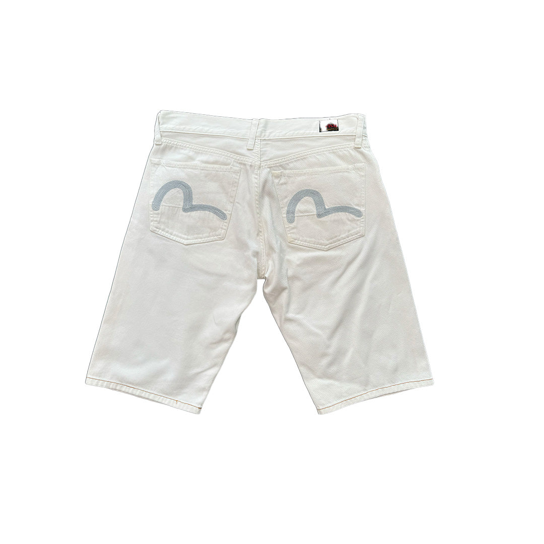 Evisu White Short (32)