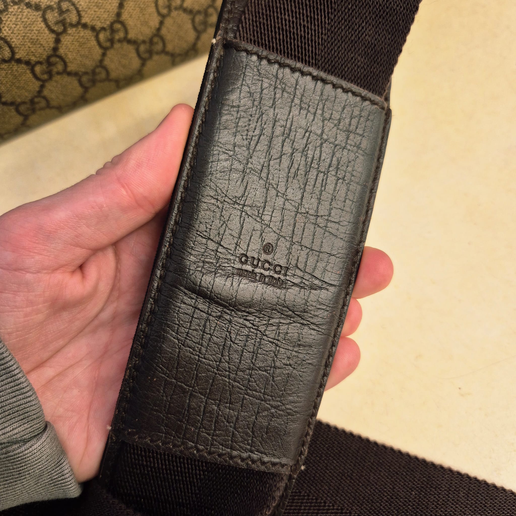 Gucci PVC Brown Crossbody Bag