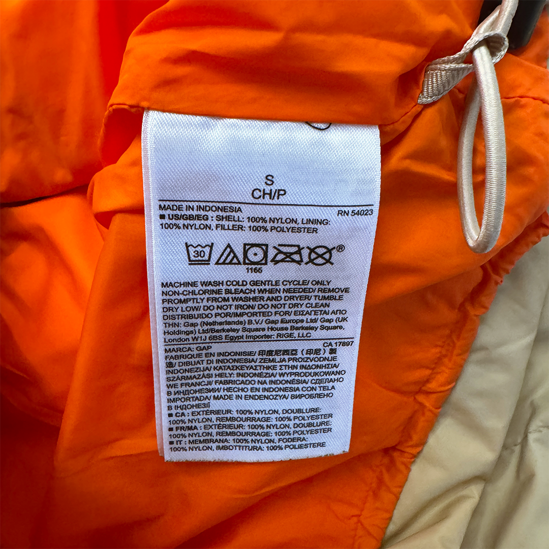 GAP Primaloft Padded Full Zip Jacket (S)