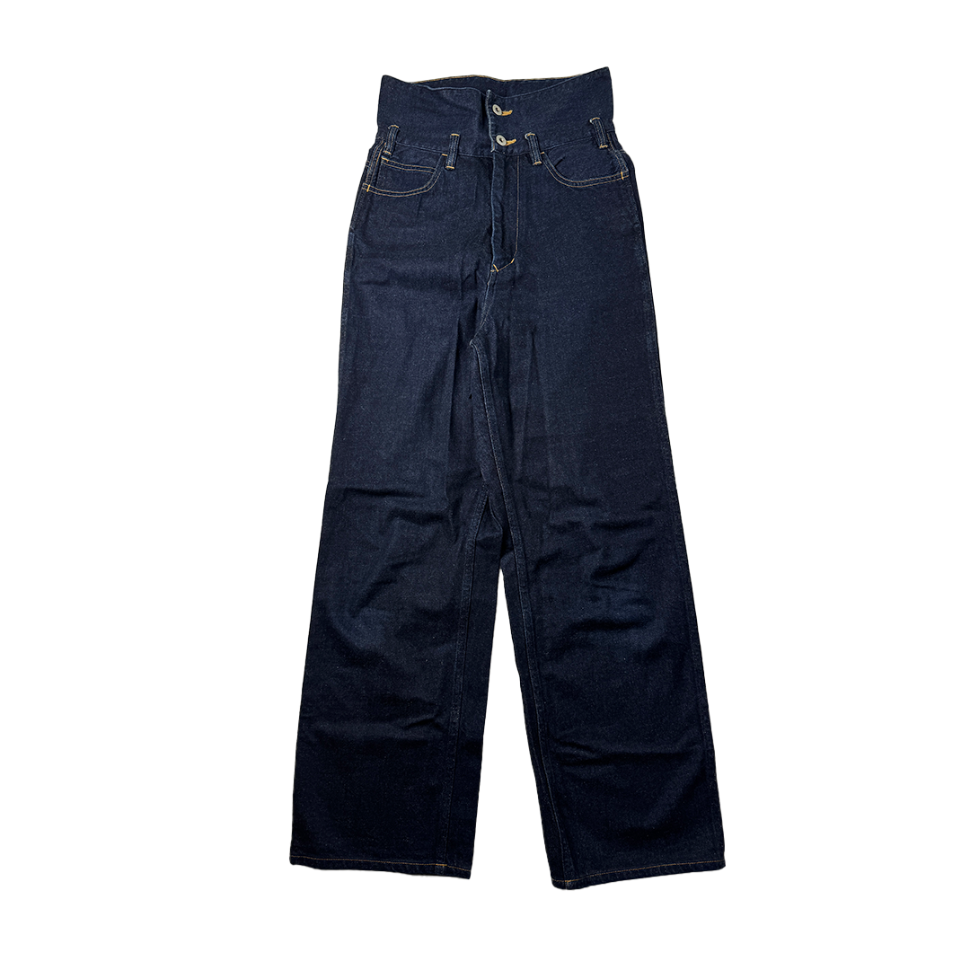 Graphpaper High-Waisted Denim Pants Indigo Blue (S)