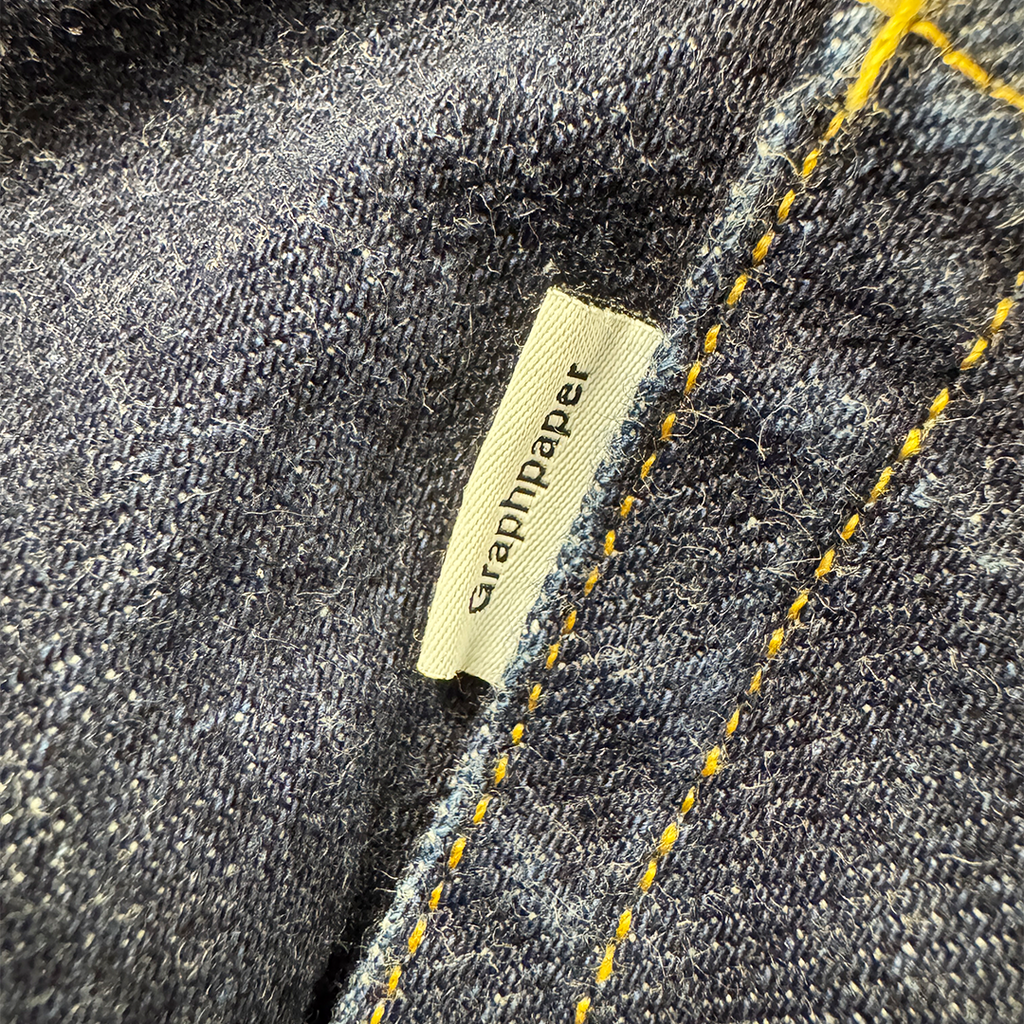 Graphpaper High-Waisted Denim Pants Indigo Blue (S)