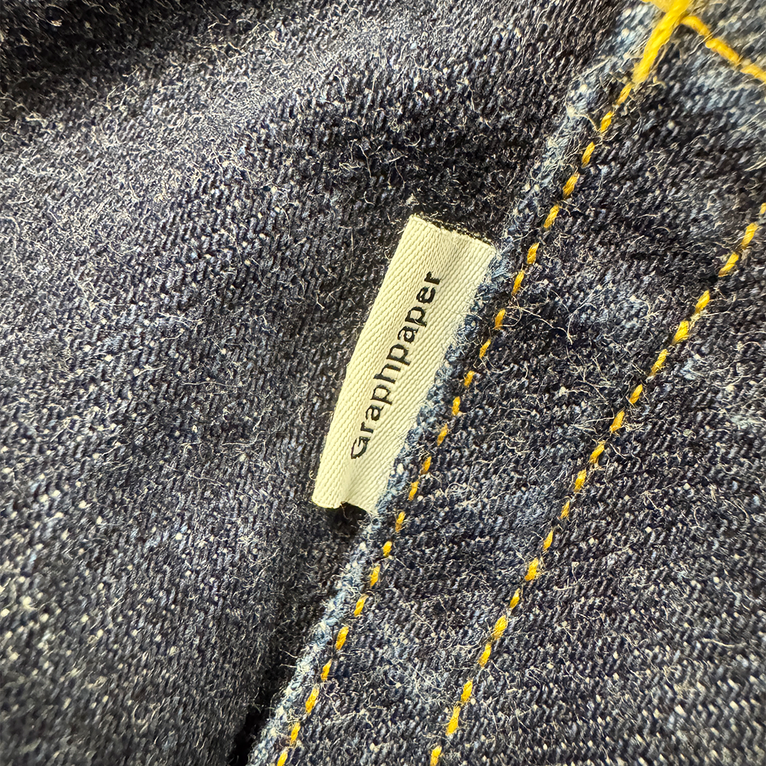 Graphpaper High-Waisted Denim Pants Indigo Blue (S)