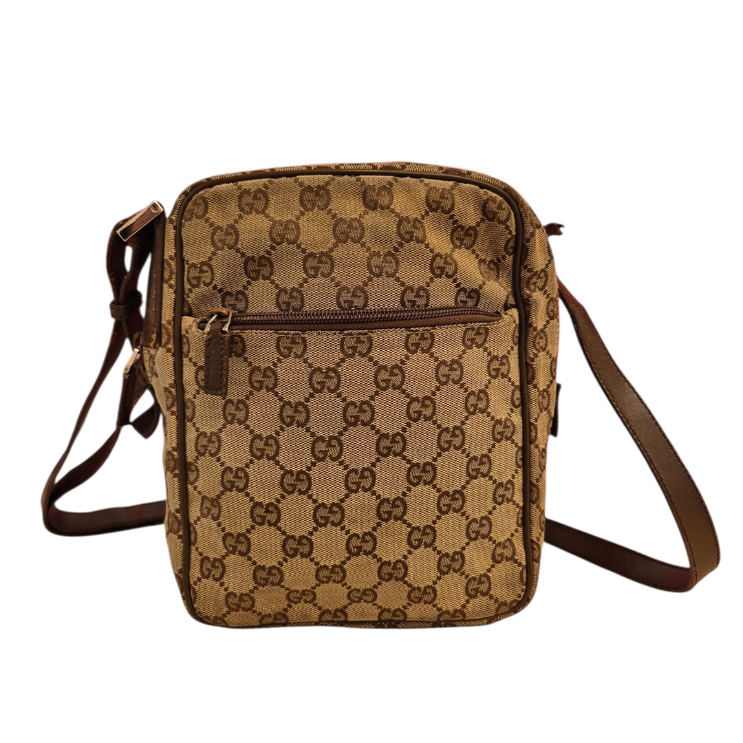 GUCCI Monogram Canvas Sling Bag
