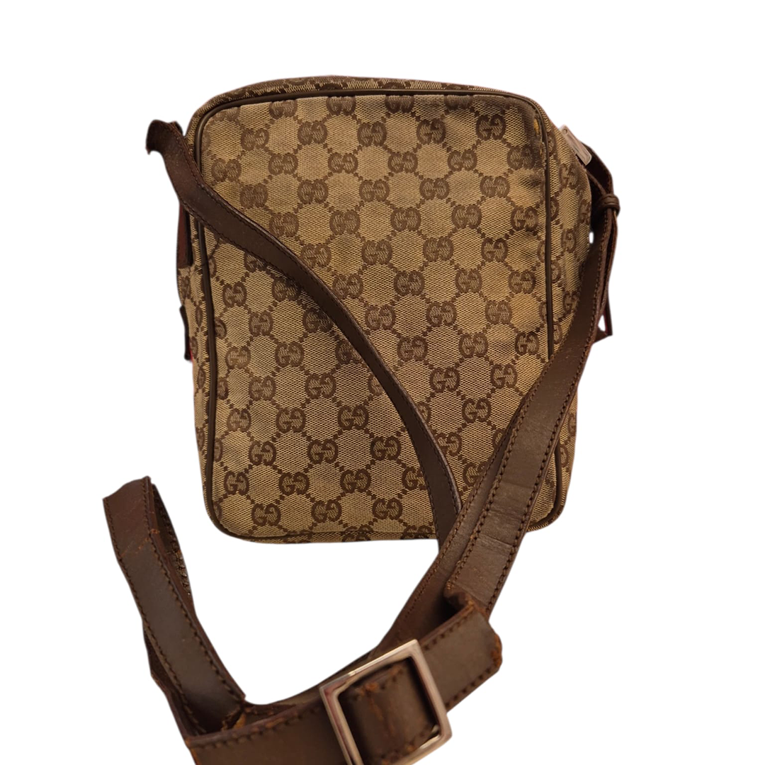 GUCCI Monogram Canvas Sling Bag