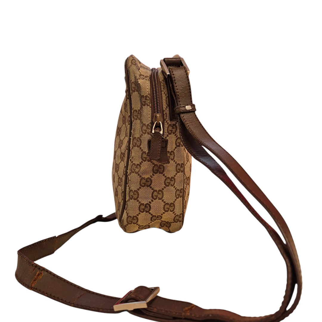 GUCCI Monogram Canvas Sling Bag