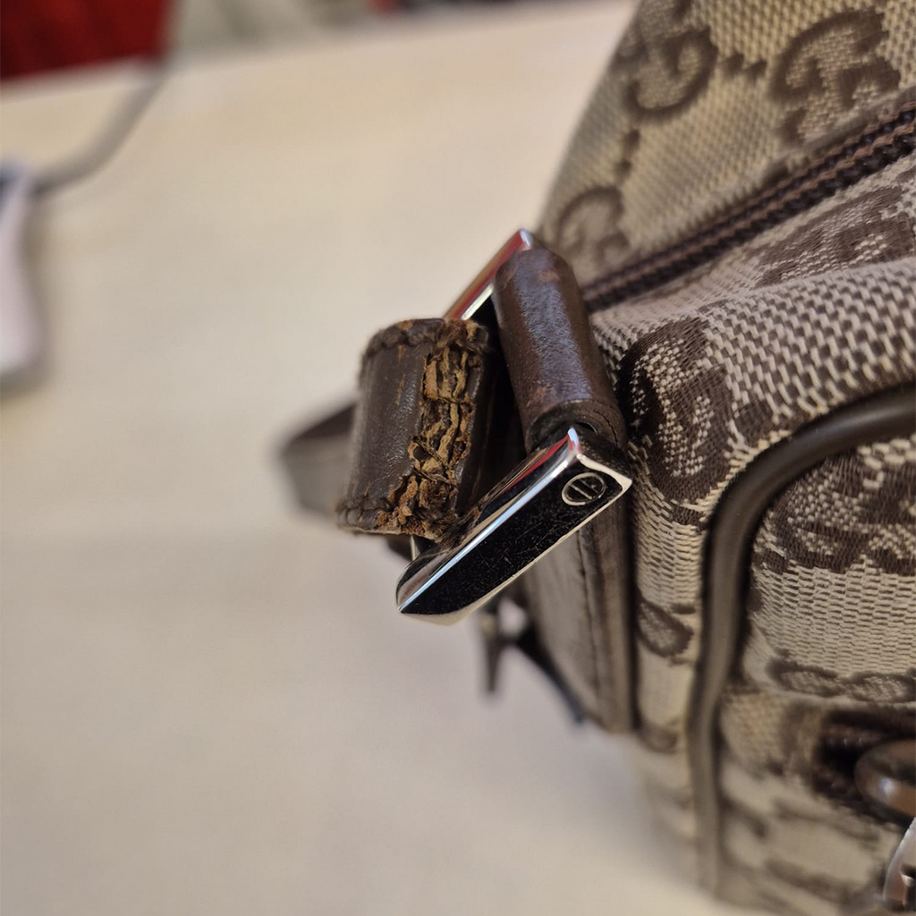 GUCCI Monogram Canvas Sling Bag
