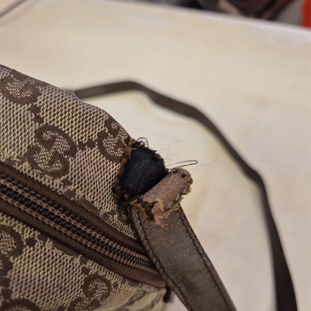 GUCCI Monogram Canvas Sling Bag