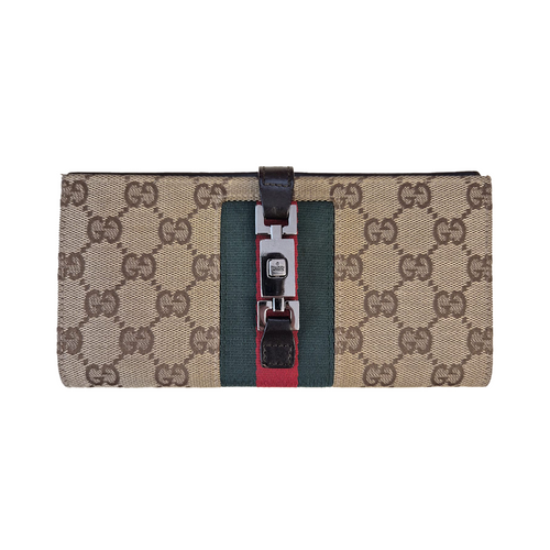 Gucci Jackie Vintage GG Canvas Wallet