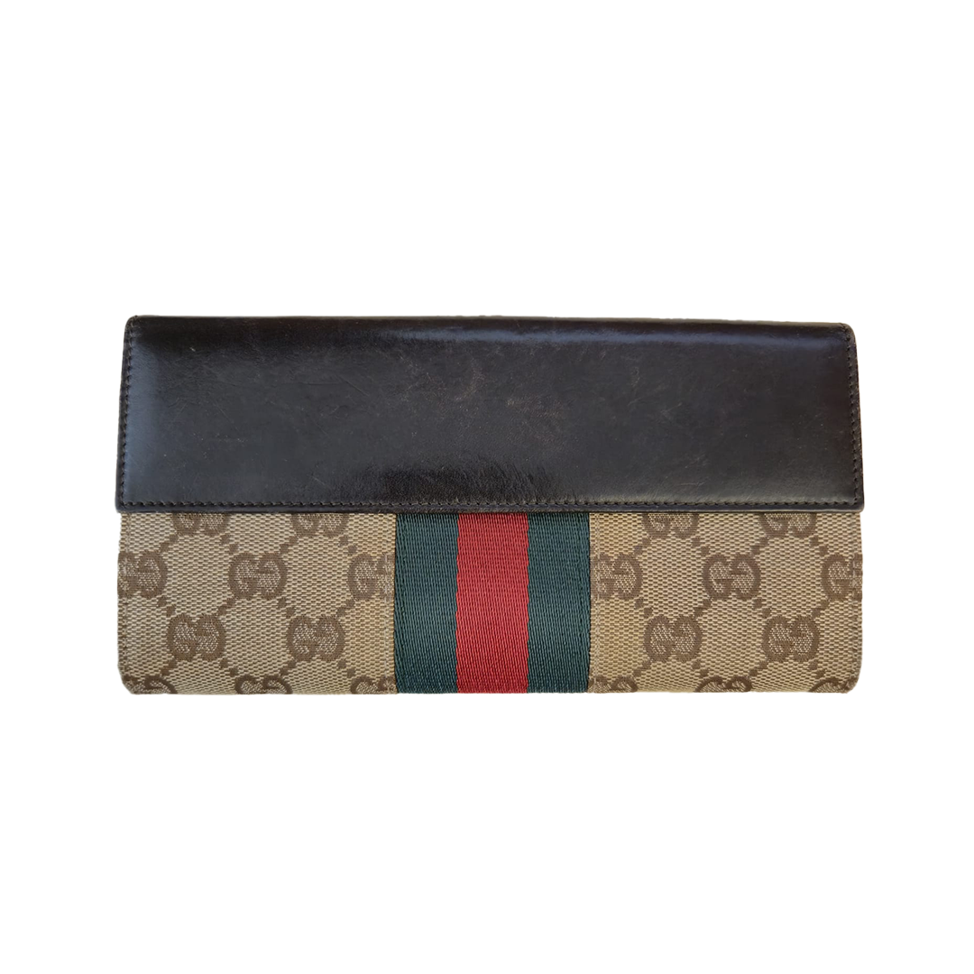 Gucci Jackie Vintage GG Canvas Wallet