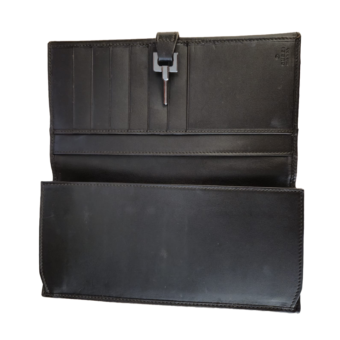 Gucci Jackie Vintage GG Canvas Wallet