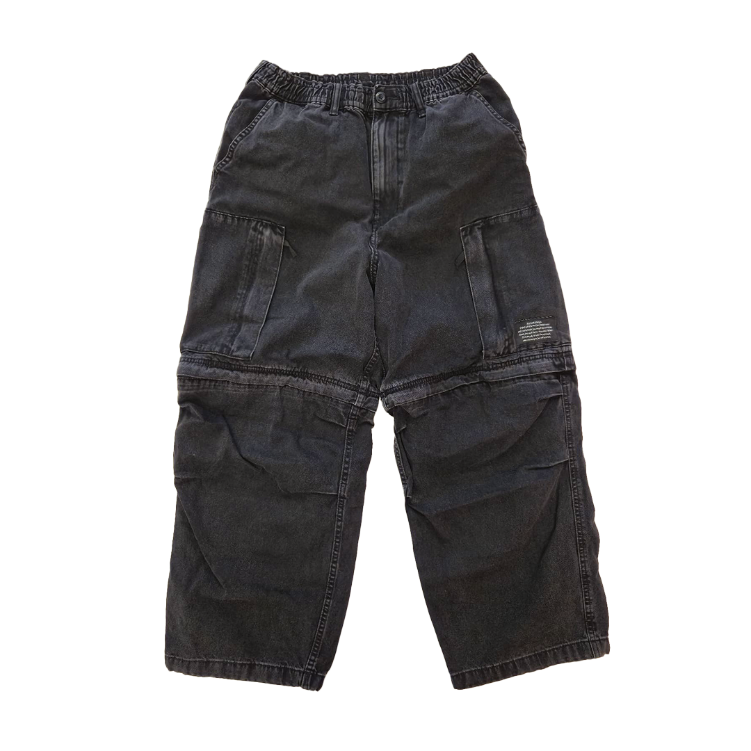 GU x UNDERCOVER Denim Convertible Wide Cargo Pants (M)