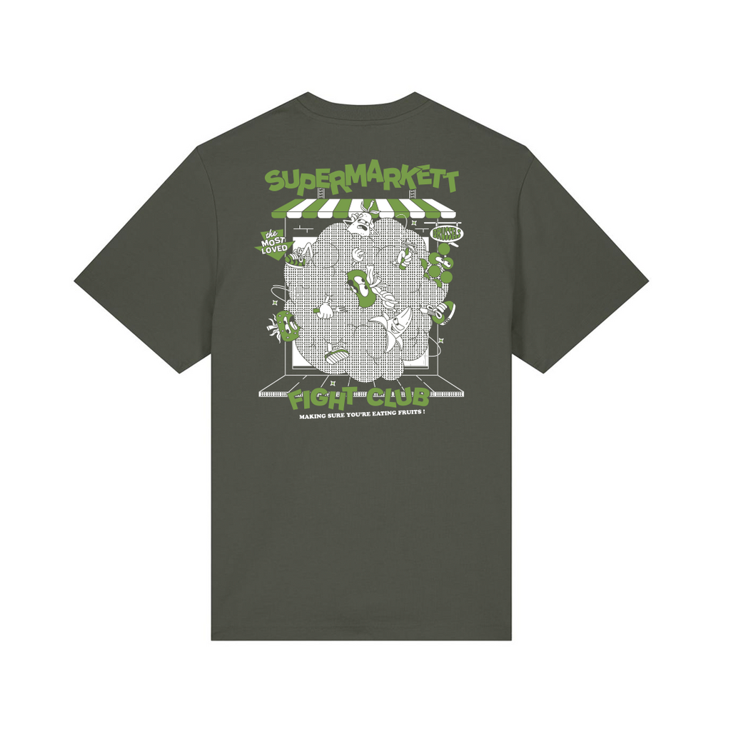 supermarkett fight club khaki tee