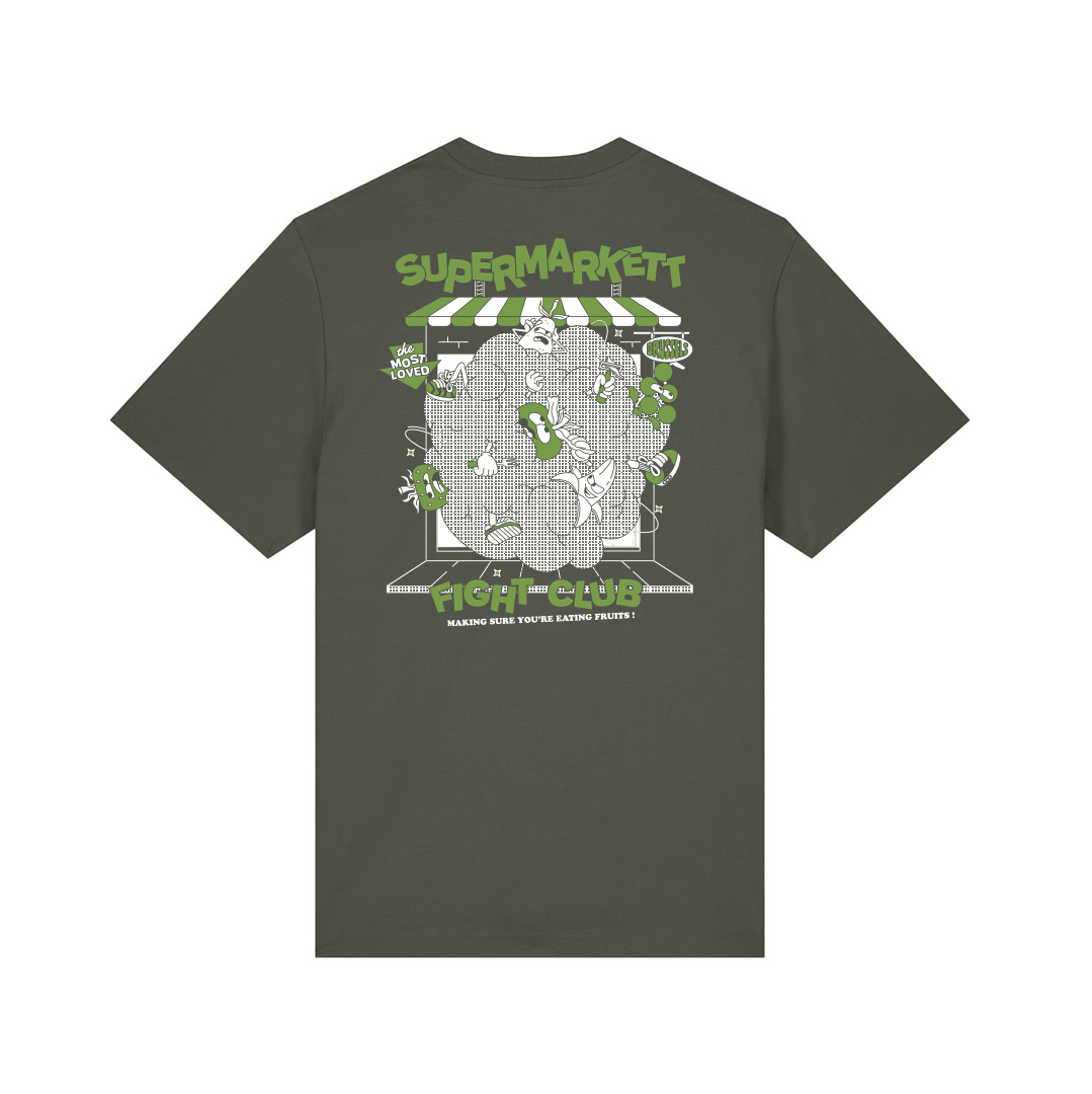 supermarkett fight club khaki tee