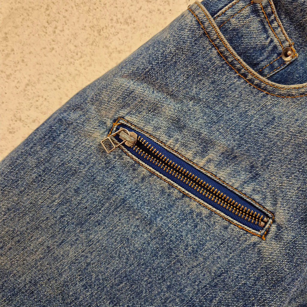 HIGH-GATE Layered Y2K Denim Pants (S)