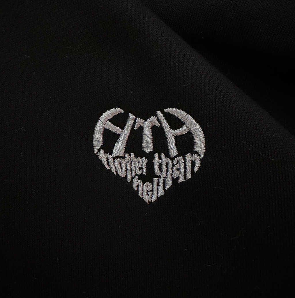 HTH Draw Cord Half Zip Black Sweat (ONE SIZE)