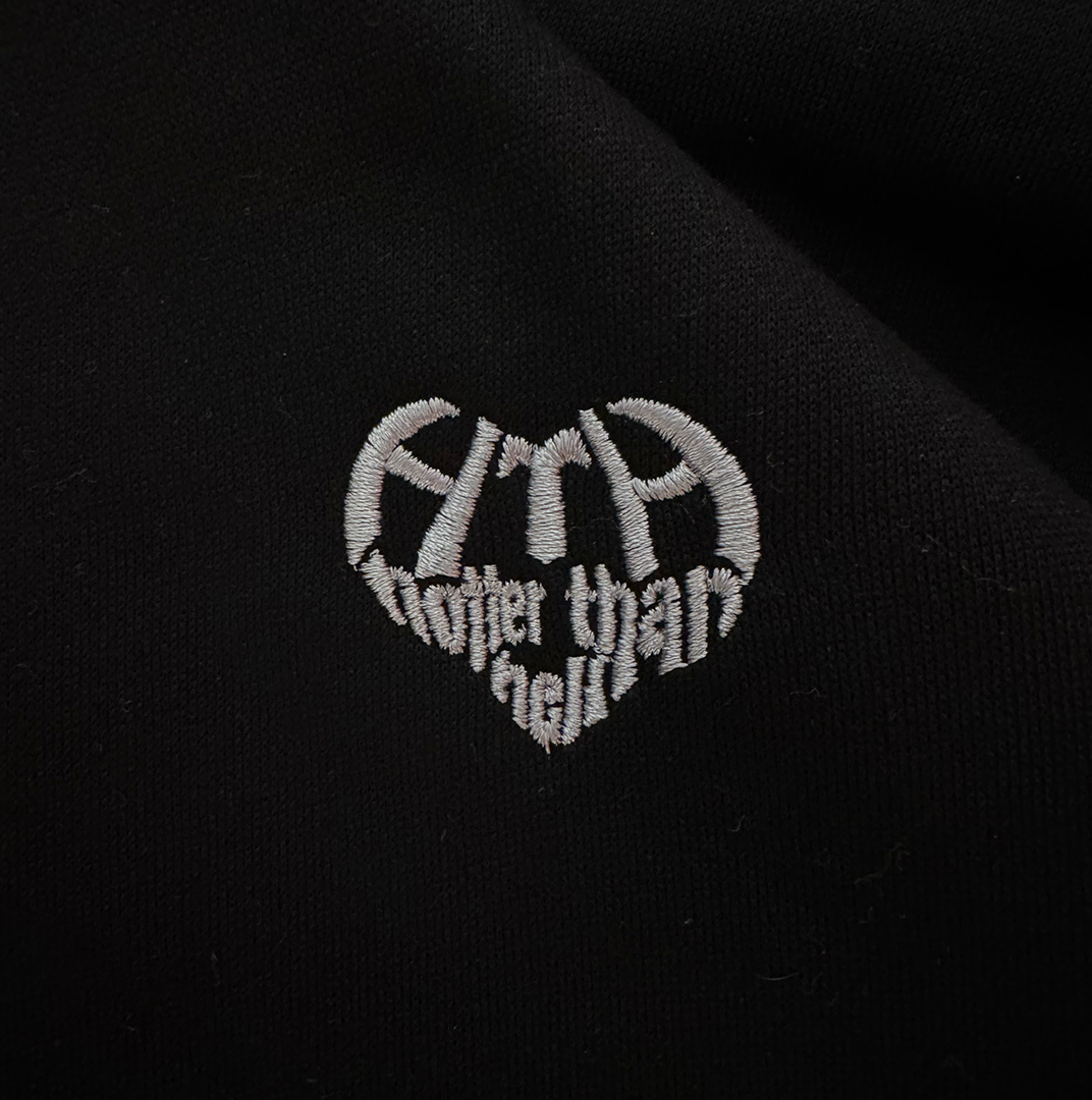 HTH Draw Cord Half Zip Black Sweat (ONE SIZE)