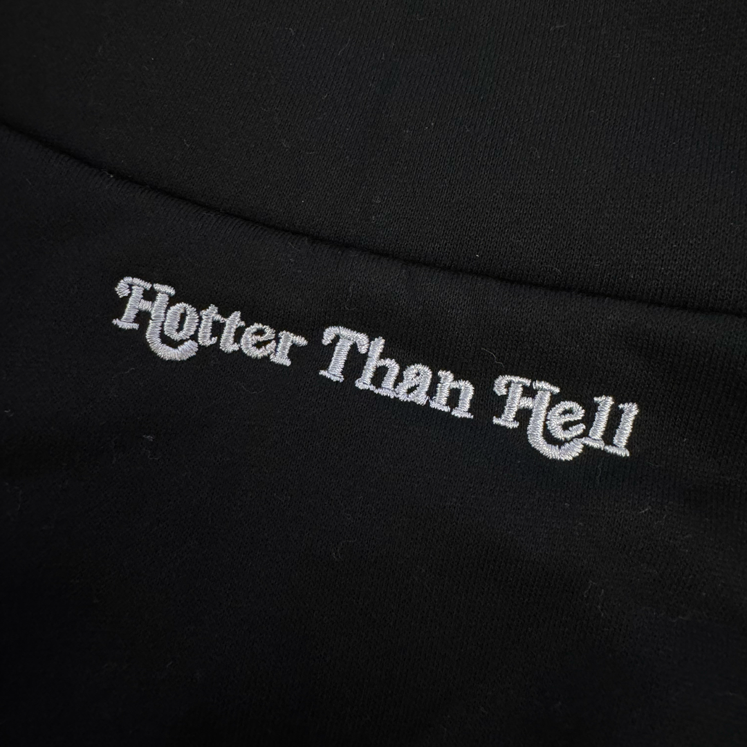 HTH Draw Cord Half Zip Black Sweat (ONE SIZE)
