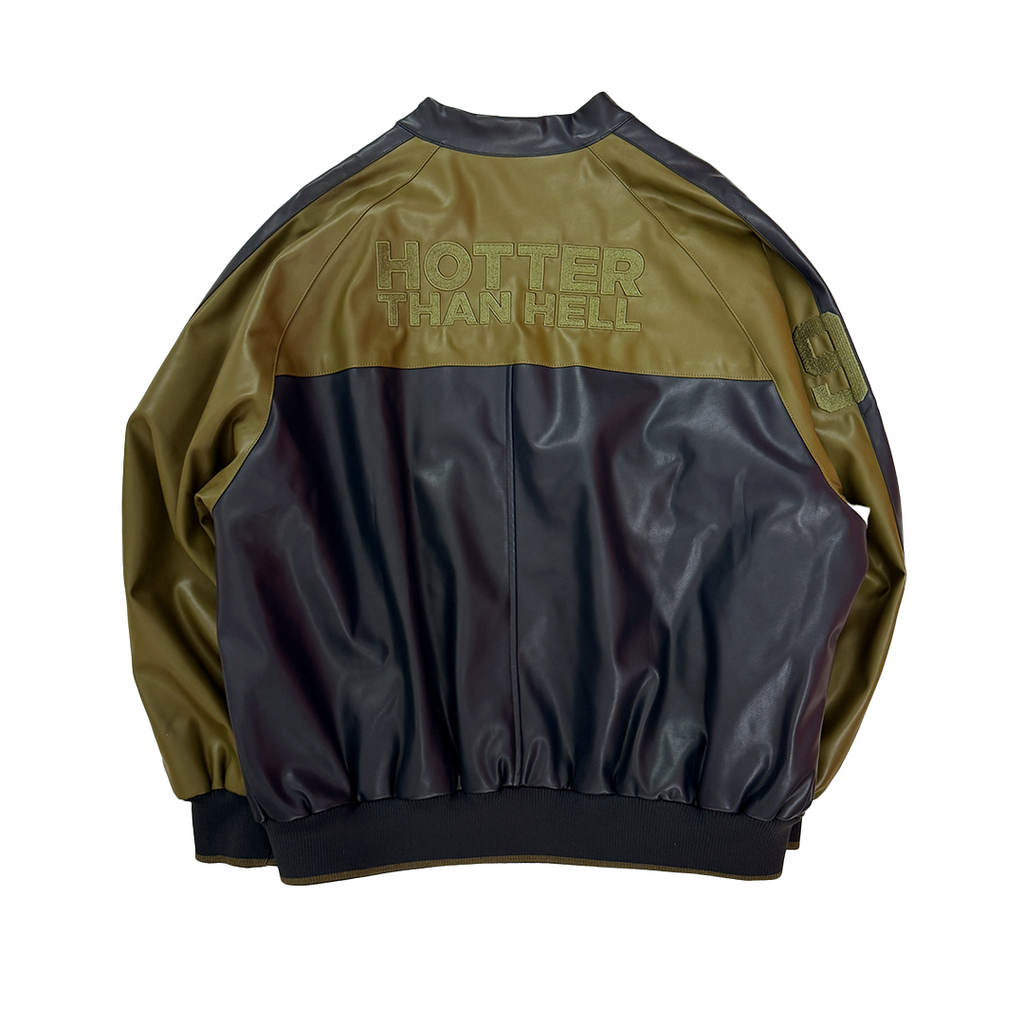 Hotter than Hell Green Faux Leather Crop Jacket (One Size)