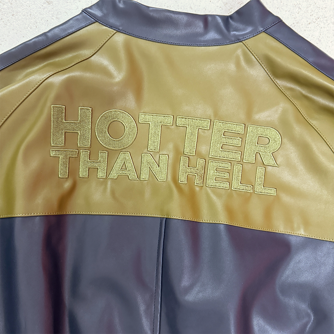 Hotter than Hell Green Faux Leather Crop Jacket (One Size)