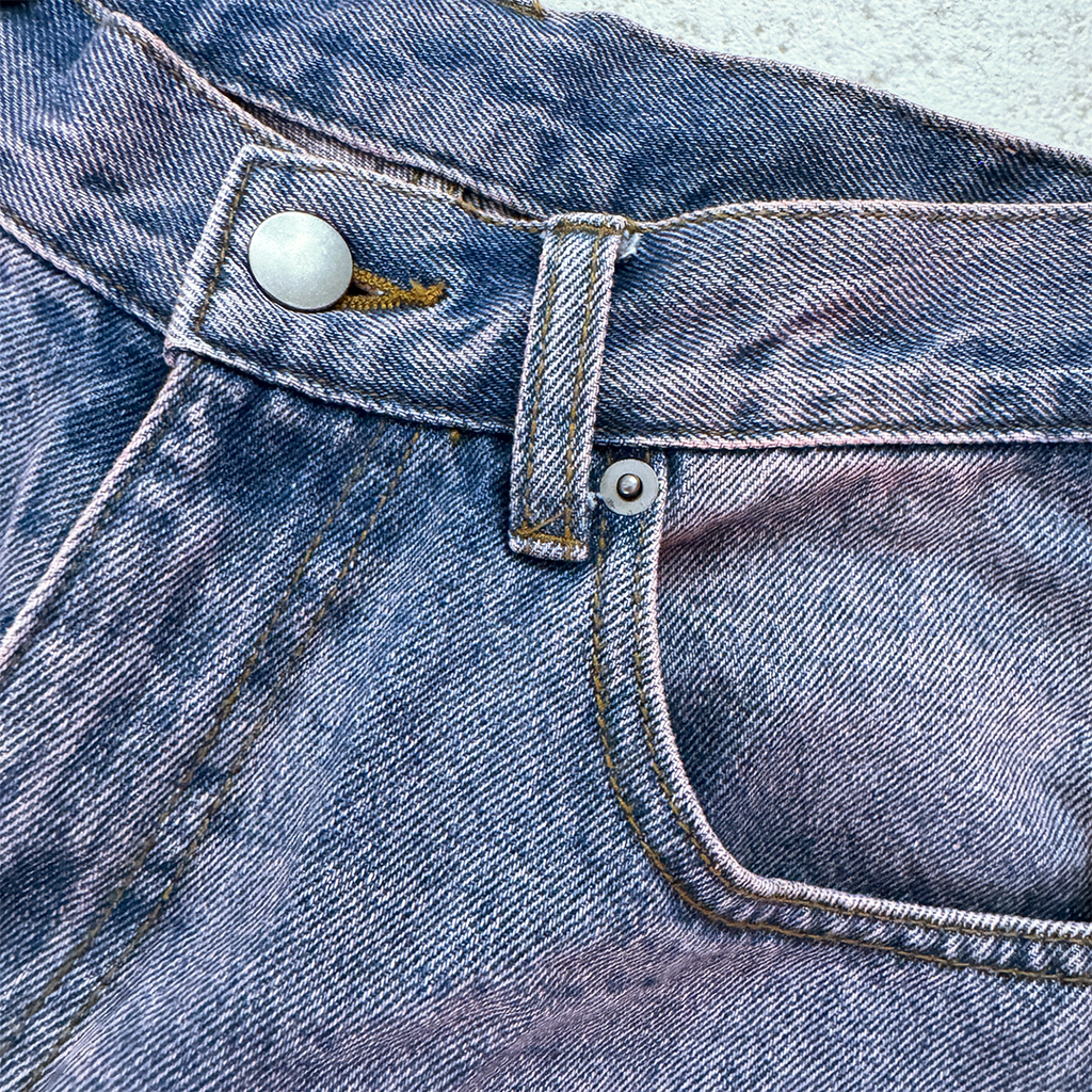 Hotter than Hell Washed Pink and Blue Cargo Pants (S)