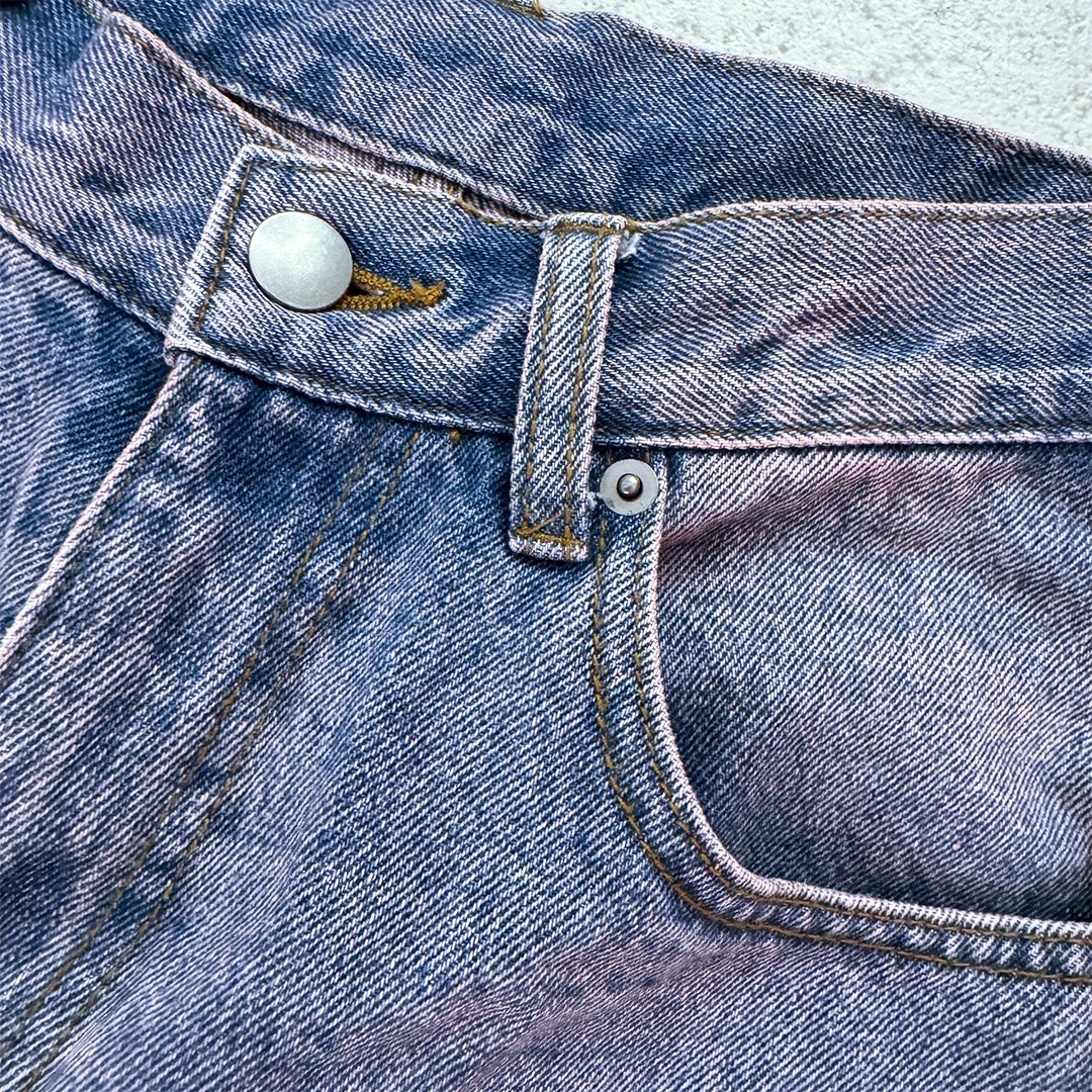 Hotter than Hell Washed Pink and Blue Cargo Pants (S)