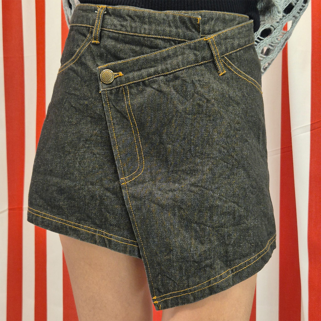 Hotter Than Hell Denim Short / Skirt (S)