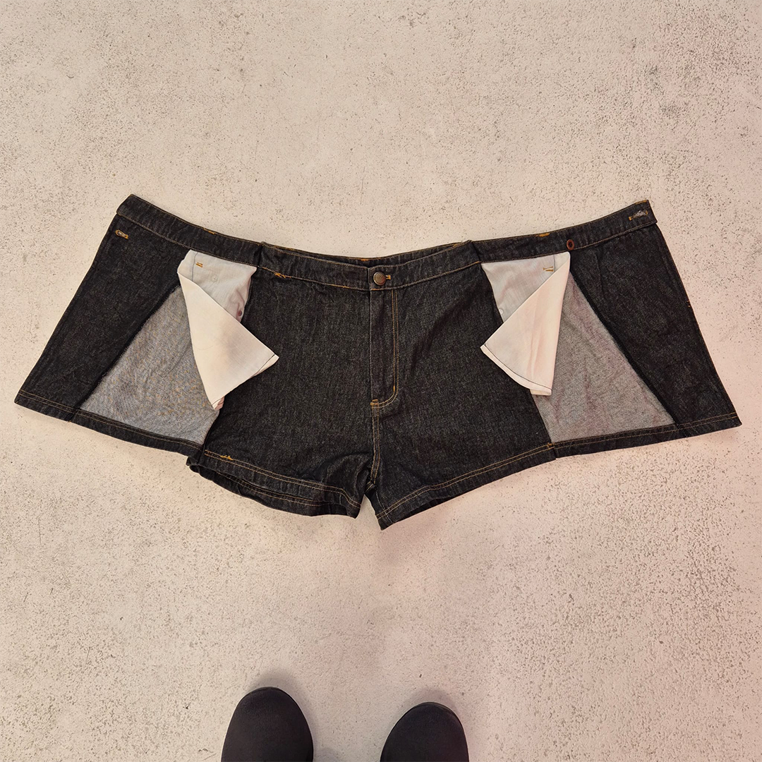Hotter Than Hell Denim Short / Skirt (S)