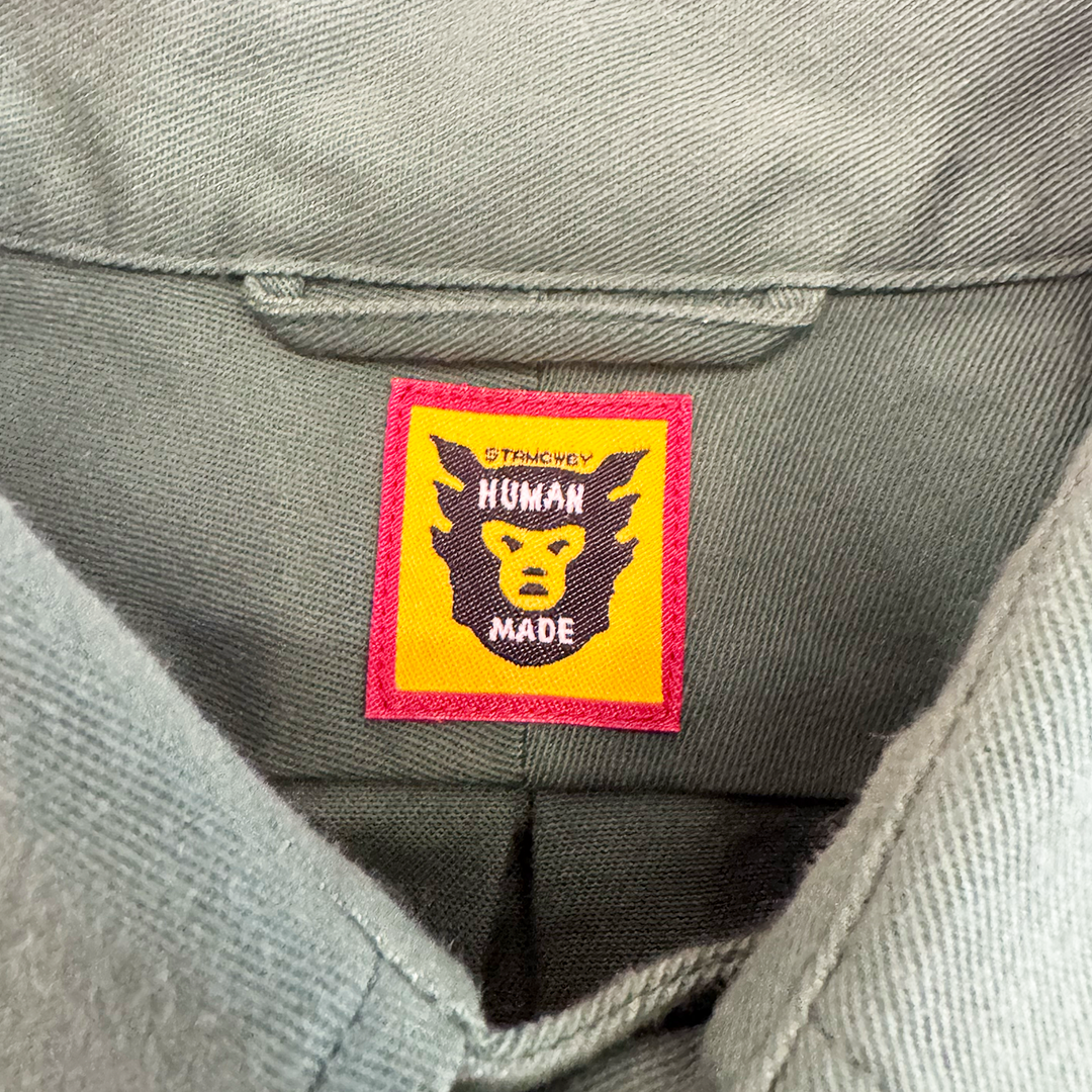 Human Made Chino Button Down Shirt Green (S)