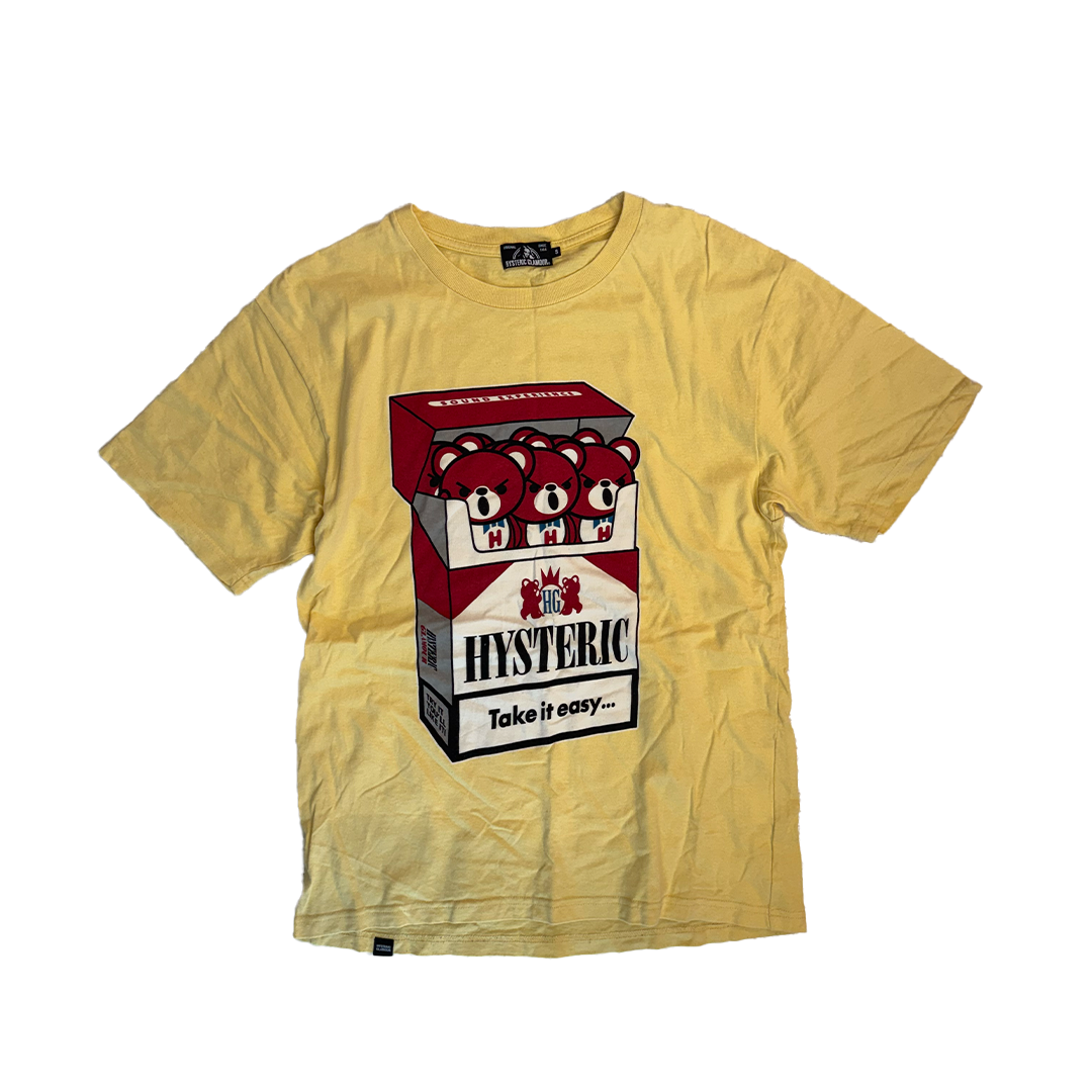 Hysteric Glamour Take It Easy Yellow Tee (S)