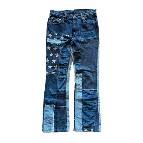 Hysteric Glamour Kinky Jeans Patchwork Bootcut Pants (M)