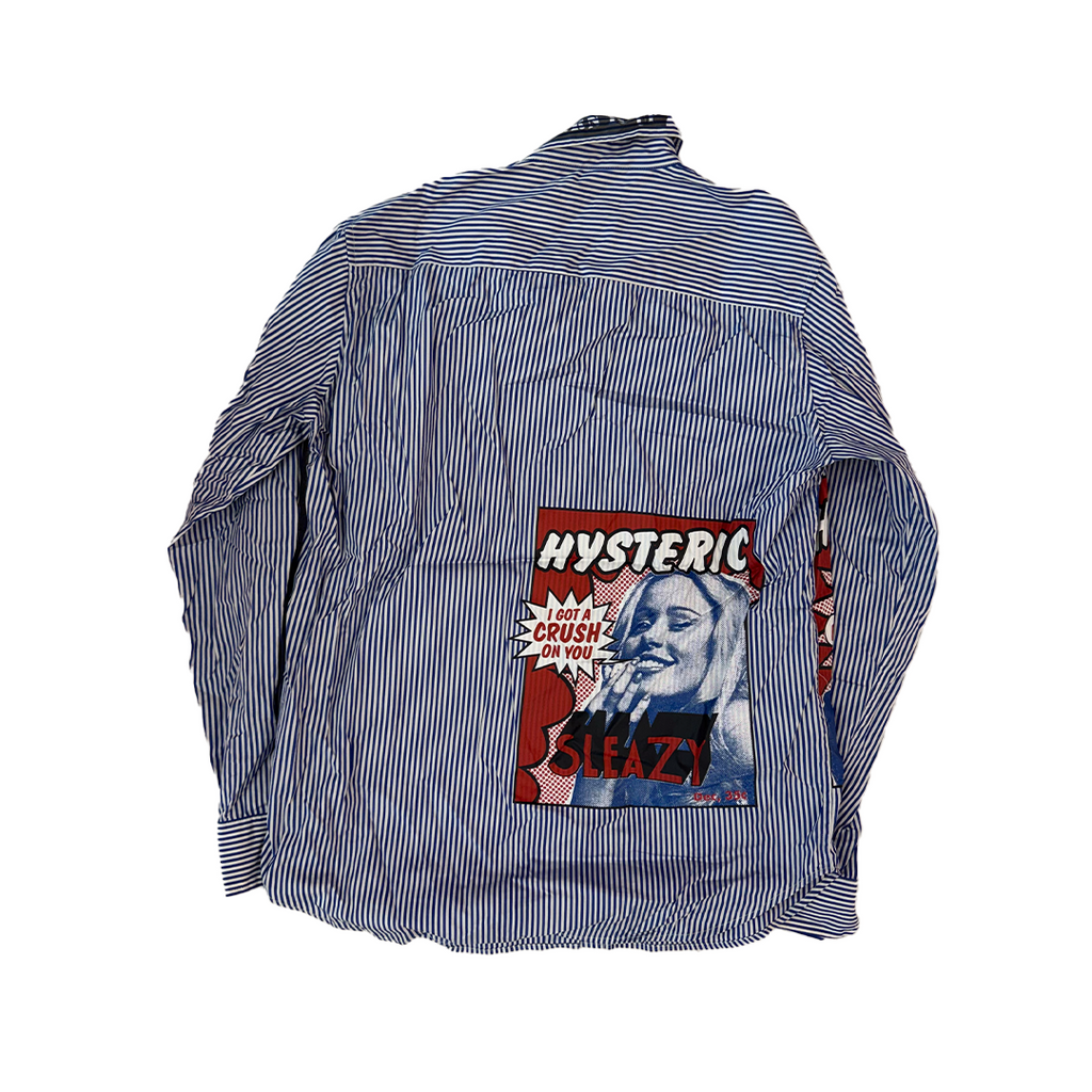 Hysteric Glamour Stripe Comics Shirt (S)