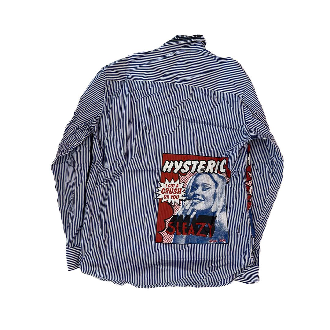 Hysteric Glamour Stripe Comics Shirt (S)