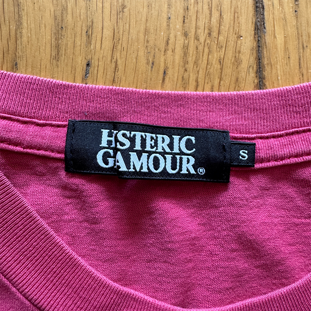 Hysteric Glamour Devil's Night Pink Tee (S)