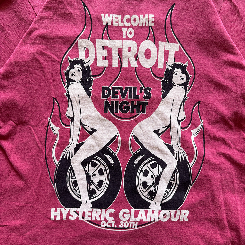 Hysteric Glamour Devil's Night Pink Tee (S)
